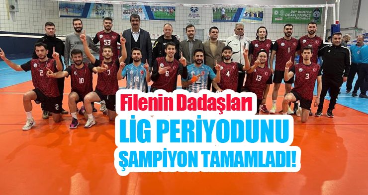 Filenin dadaşları lig periyodunu şampiyon tamamladı!