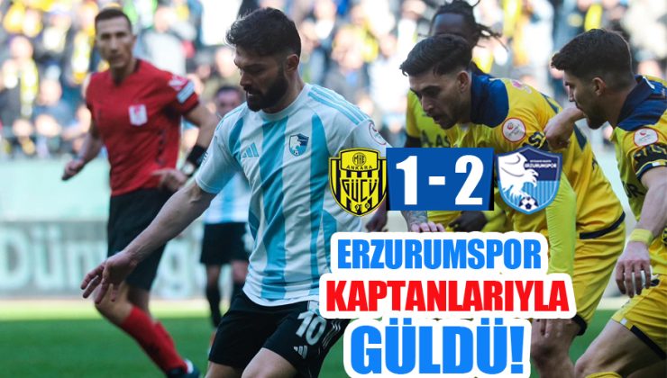 Erzurumspor Kaptanlarıyla güldü!