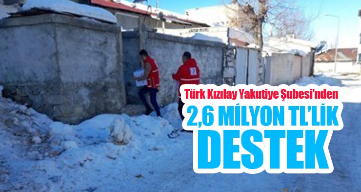 Türk Kızılay Yakutiye Şubesi’nden 2,6 milyon TL’lik destek!