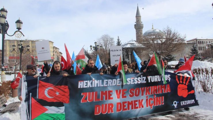 Erzurum’da sağlıkçıların sessiz yürüyüşü 67 haftadır sürüyor!