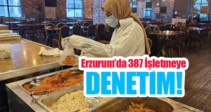 Erzurum’da 387 işletmeye denetim!