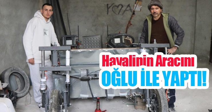 Asansör ustası hayalinin aracını oğlu ile yaptı!