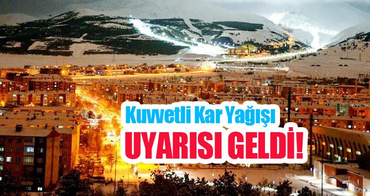 Kuvvetli kar yağışı uyarısı geldi!