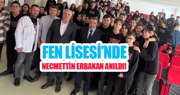 Fen Lisesi’nde Necmettin Erbakan anıldı!