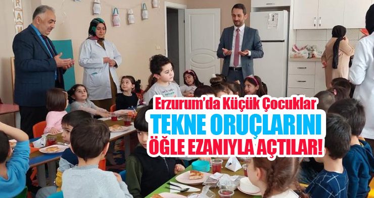 Tekne oruçlarını öğle ezanıyla açtılar!