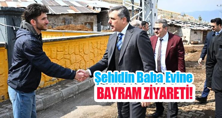 Şehidin baba evine bayram ziyareti!
