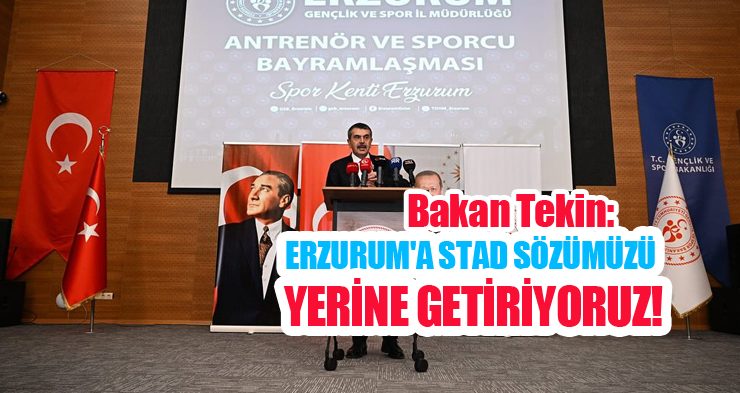 Bakan Tekin: “Akademik ve sportif eğitim mutlaka beraber yürütülmeli”