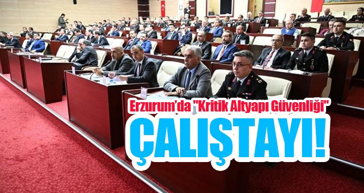 Erzurum’da “Kritik Altyapı Güvenliği” çalıştayı!