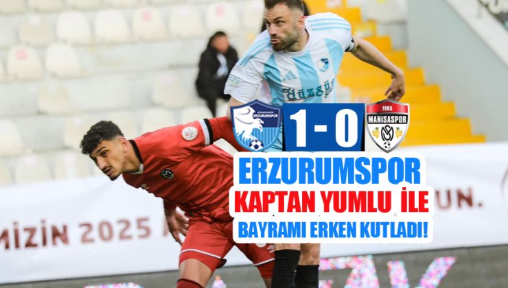 ERZURUMSPOR KAPTAN YUMLU  İLE “BAYRAMI” ERKEN KUTLADI!