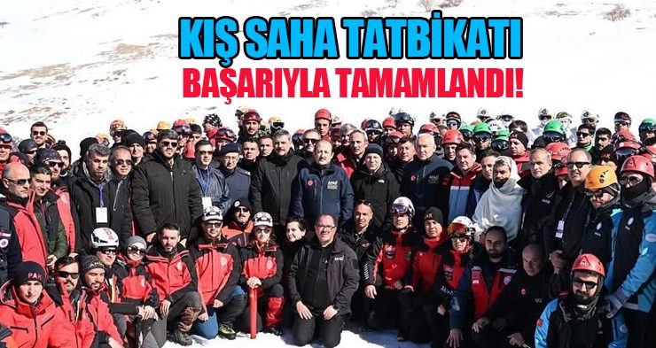 Kış saha tatbikatı başarıyla tamamlandı!