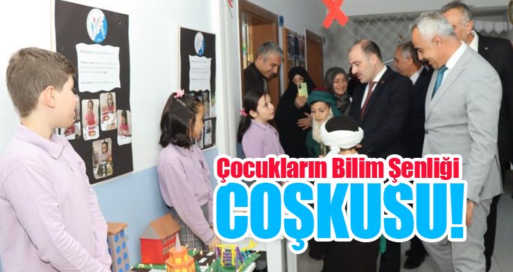 Çocukların bilim şenliği coşkusu!