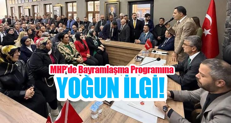 MHP’de bayramlaşma programına yoğun ilgi!