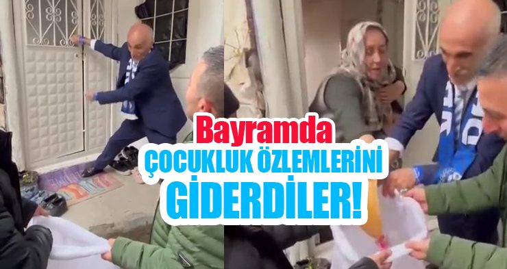 Bayramda çocukluk özlemlerini giderdiler!