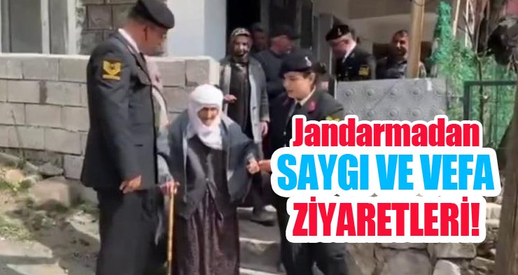 Jandarmadan saygı ve vefa ziyaretleri!