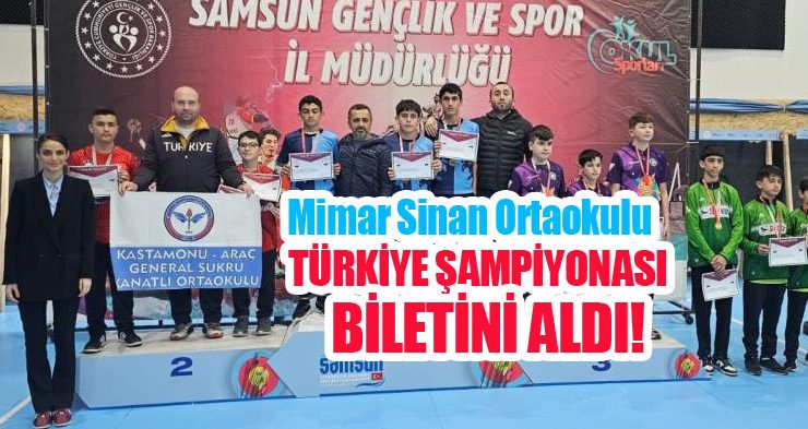 Mimar Sinan Ortaokulu Türkiye Şampiyonası biletini aldı!