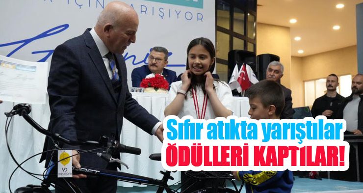 Sıfır atıkta yarıştılar, ödülleri kaptılar!