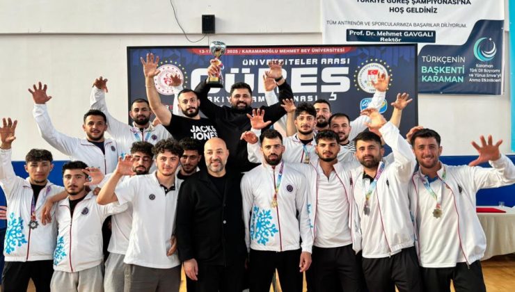 Atatürk Üniversitesi Güreş Takımı Serbest Stil A Klasmanda Türkiye Şampiyonu oldu!