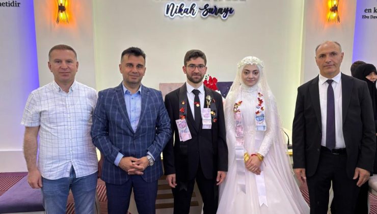 “Evlenecek gençlerin desteklenmesi” Projesi kapsamında 375’nci çift mutluluğa “evet” dedi