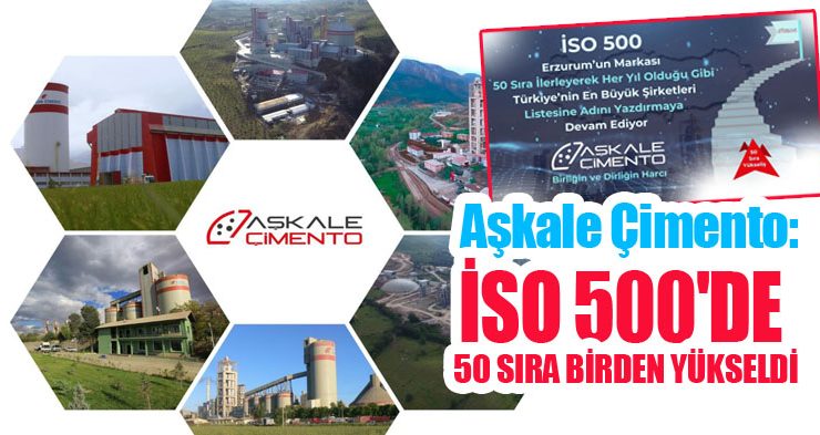 Erzurum’un gururu yine Aşkale Çimento: İSO 500’de 50 sıra birden yükseldi!