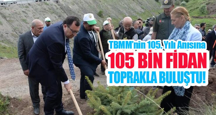 TBMM’nin 105. yılı anısına 105 bin fidan toprakla buluştu!