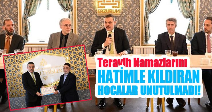 Teravih namazlarını hatimle kıldıran hocalar unutulmadı!
