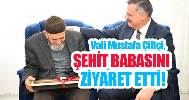 Çiftçi, Şehit Jandarma Er İlhami Koçak’ın Pasinler ilçesindeki ailesini ziyaret etti.