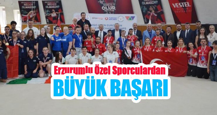 Erzurumlu özel sporculardan büyük başarı!
