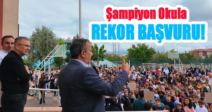 Şampiyon okula rekor başvuru!