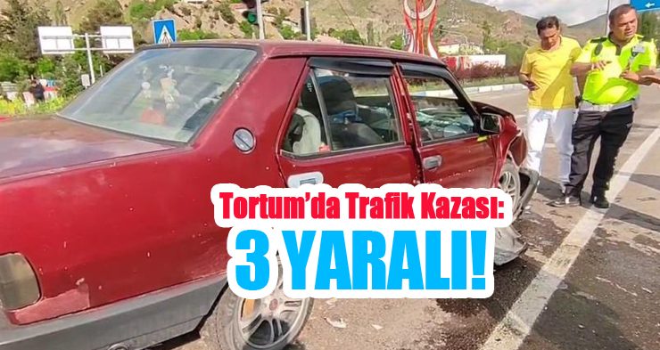 Tortum’da trafik kazası: 3 yaralı!