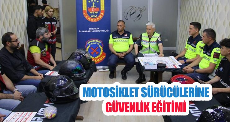 Motosiklet sürücülerine güvenlik eğitimi