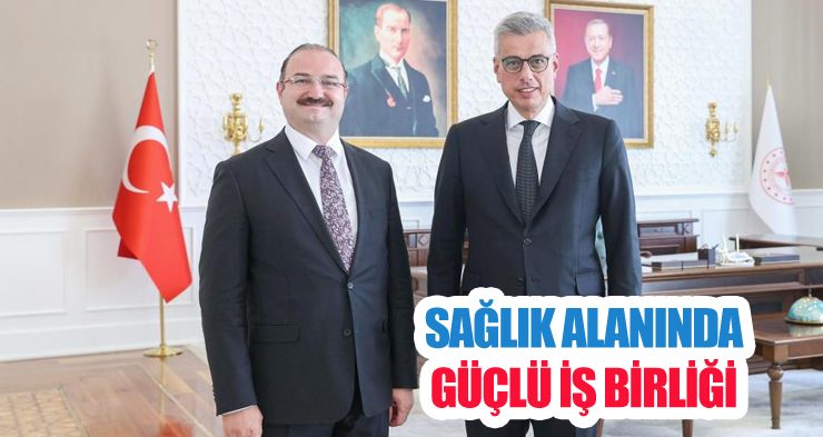 Sağlık alanında güçlü iş birliği: Rektör Hacımüftüoğlu, Sağlık Bakanı Memişoğlu ile görüştü