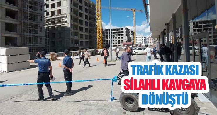 Trafik kazası silahlı kavgaya dönüştü