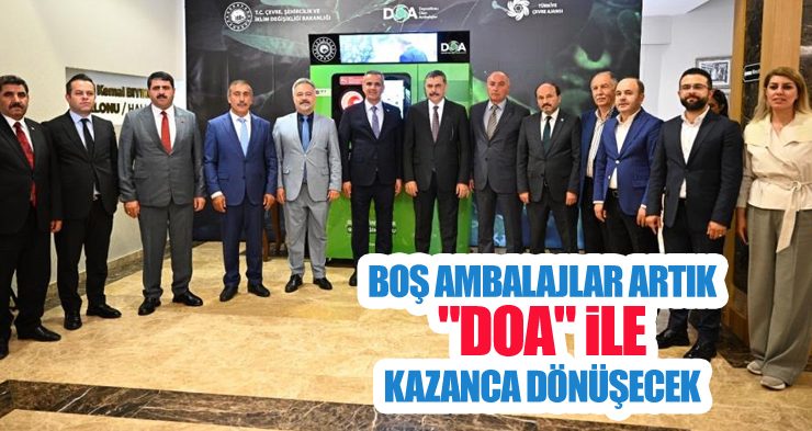 Boş ambalajlar artık “DOA” ile kazanca dönüşecek