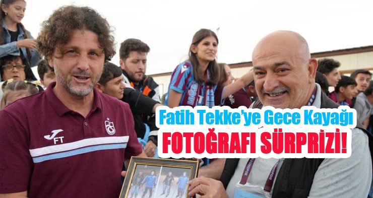 Fatih Tekke’ye gece kayağı fotoğrafı sürprizi..