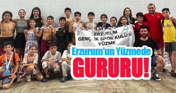 Erzurum’un yüzmede gururu..
