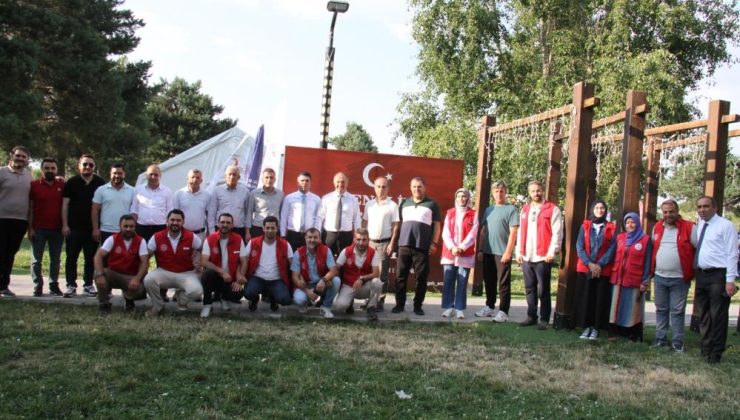 Erzurum GSİM Olimpiyat Parkına çadır gençlik merkezi kurdu…