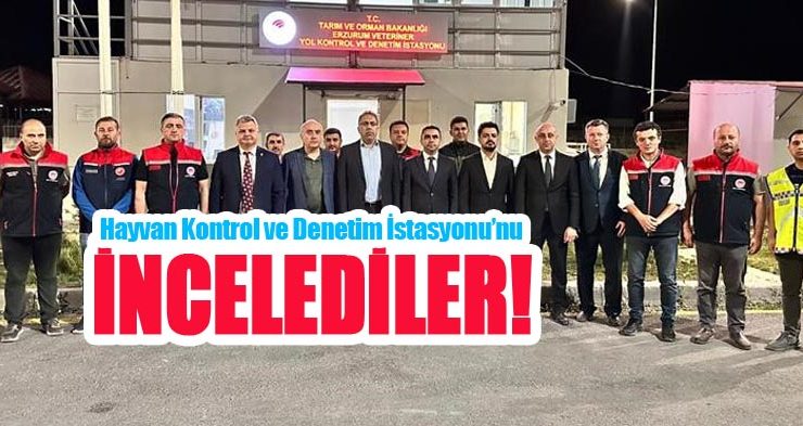 Hayvan Kontrol ve Denetim İstasyonu’nu incelediler…