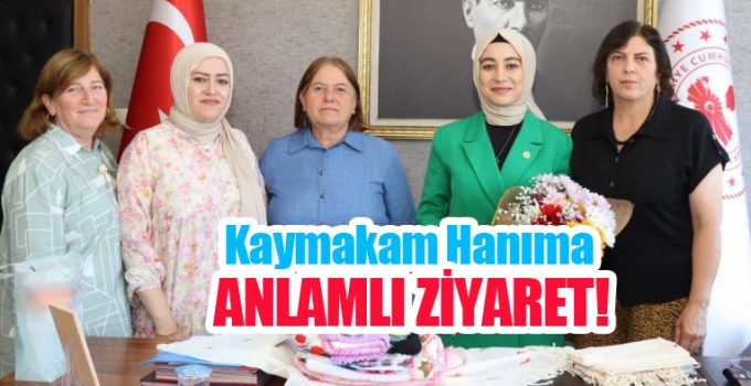 Kaymakam hanıma, mahalleliden anlamlı ziyaret!