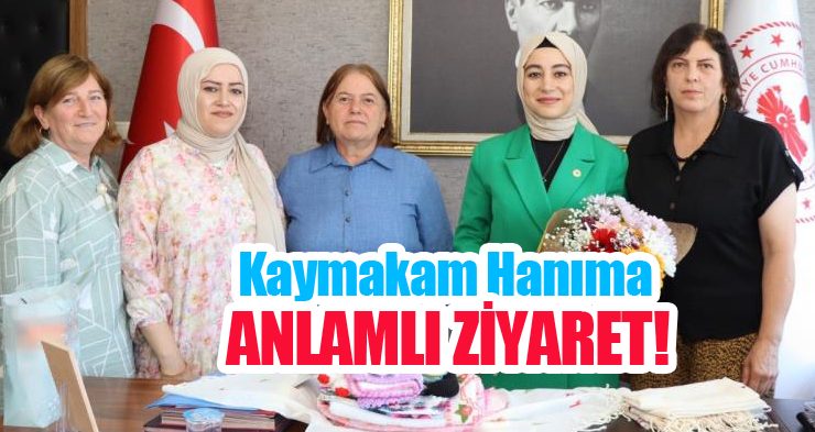 Kaymakam hanıma, mahalleliden anlamlı ziyaret!