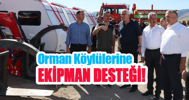 Orman köylülerine ekipman desteği!