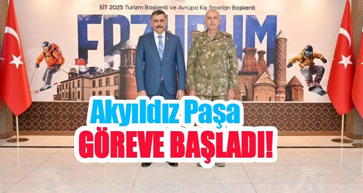 Akyıldız Paşa göreve başladı!