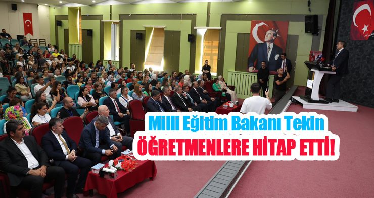 Milli Eğitim Bakanı Tekin, öğretmenlere hitap etti!