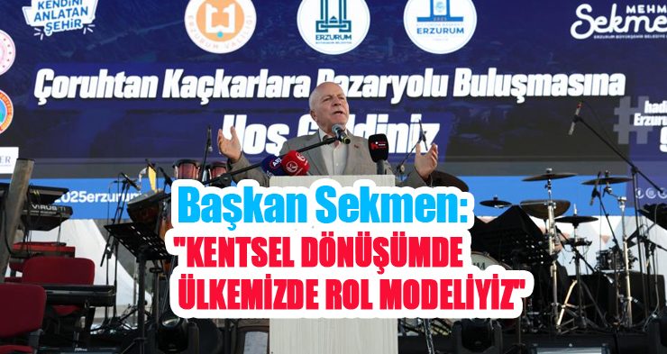 Başkan Sekmen: “Kentsel dönüşümde ülkemizde rol modeliyiz”