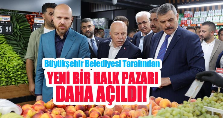 Erzurum’da halk pazarı açıldı!