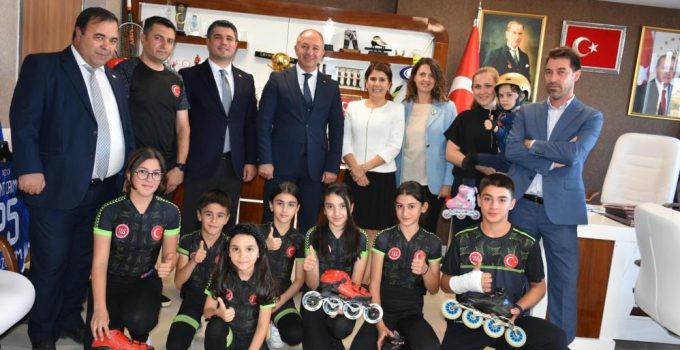 Speed Skating spor kulübü yönetiminden Çakmur’a ziyaret…