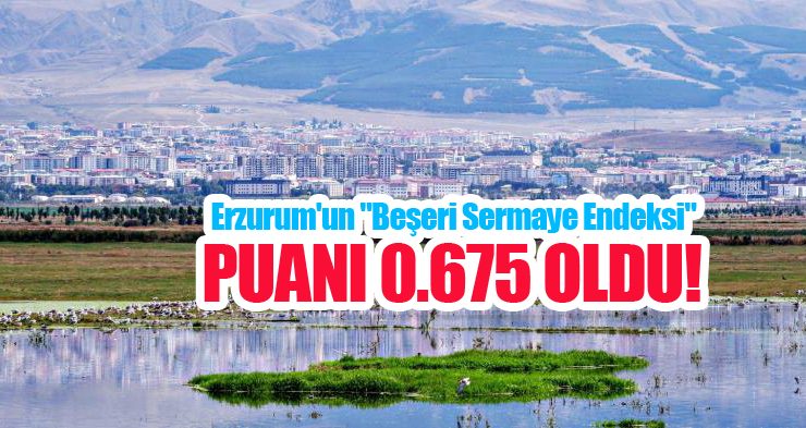 Erzurum’un “Beşeri Sermaye Endeksi” puanı 0.675 oldu…