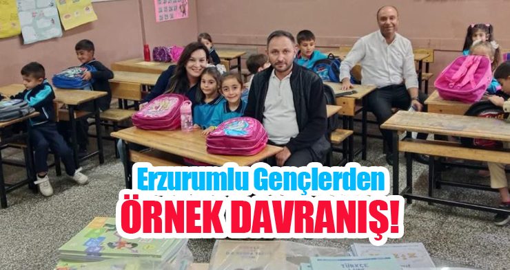 Erzurumlu gençlerden örnek davranış!