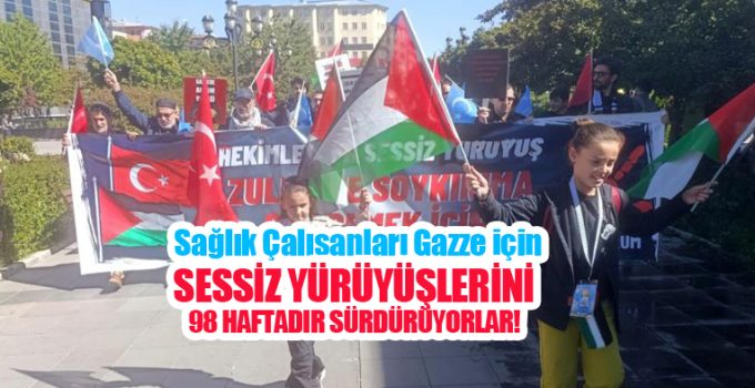 Hekimler ve sağlık çalışanları Gazze için toplandı…