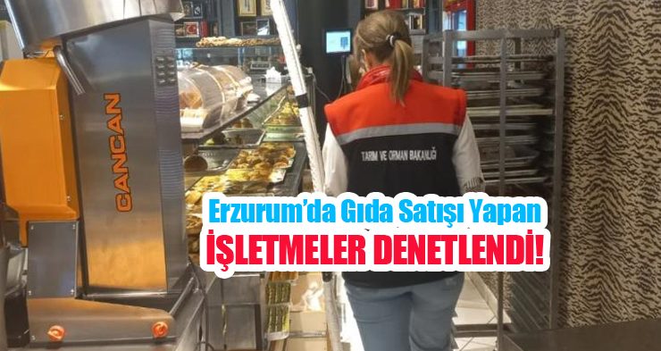 Erzurum’da gıda satışı yapan işletmeler denetlendi…