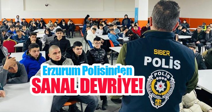 Erzurum polisinden sanal devriye..